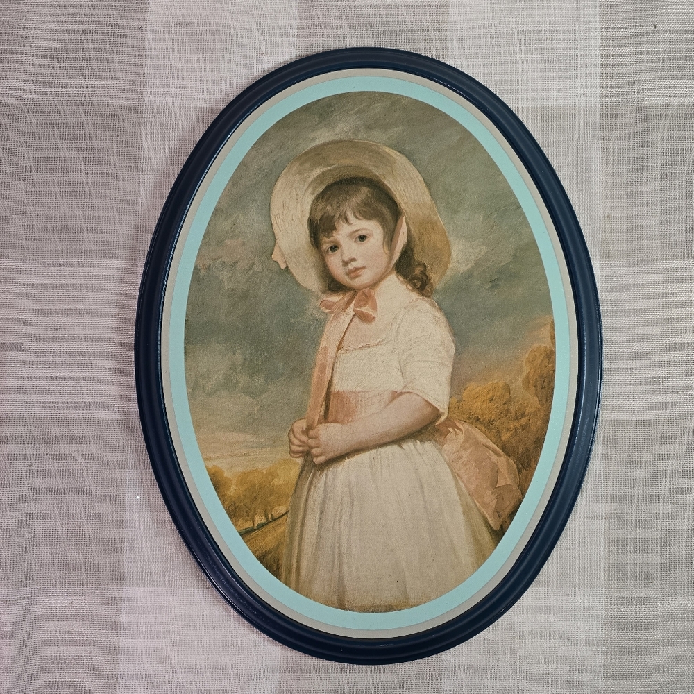 Vintage 1974 Wall Tin "Miss Willoughby" by George Romney  Ohio Art